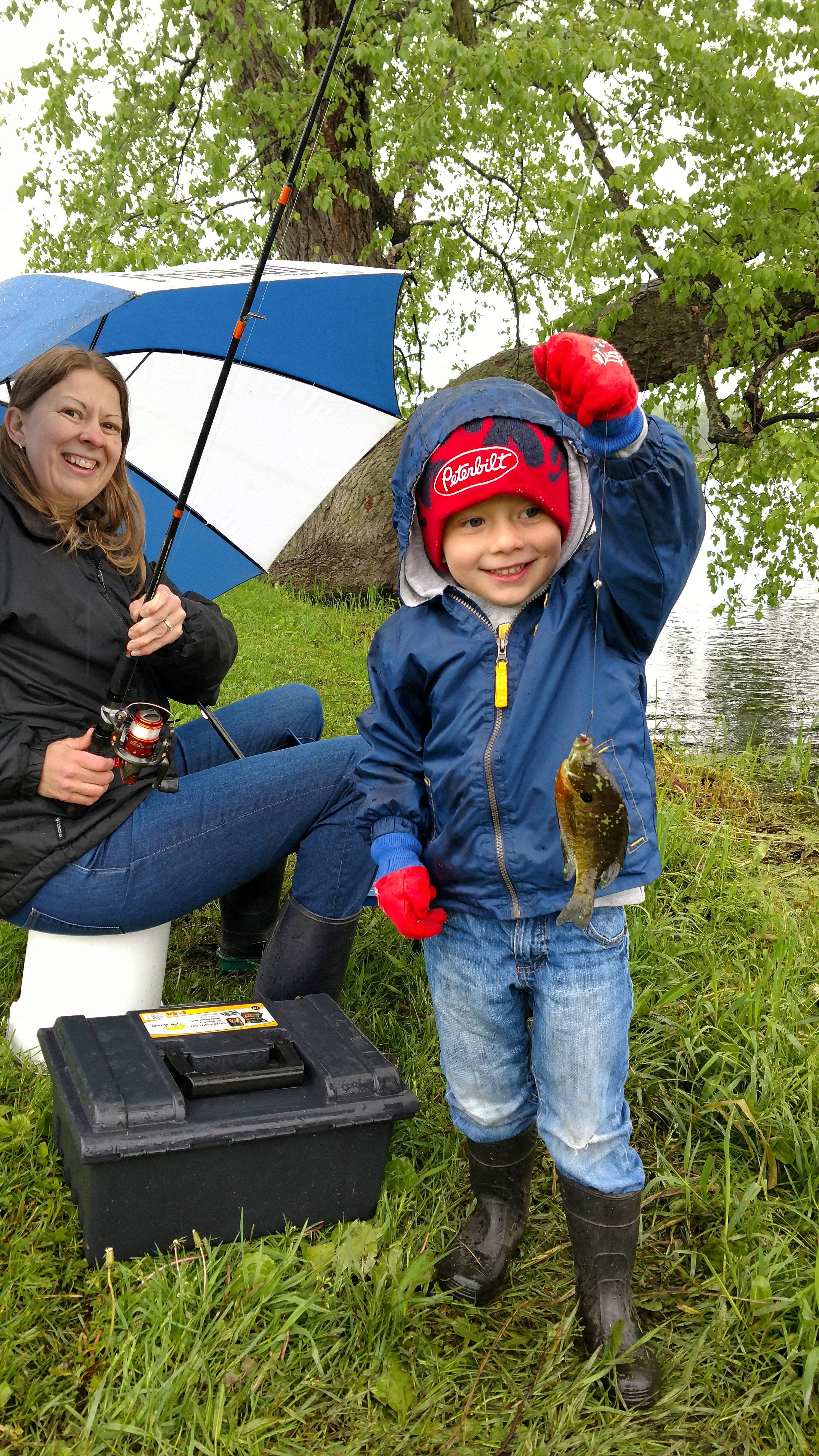 Child holding fish