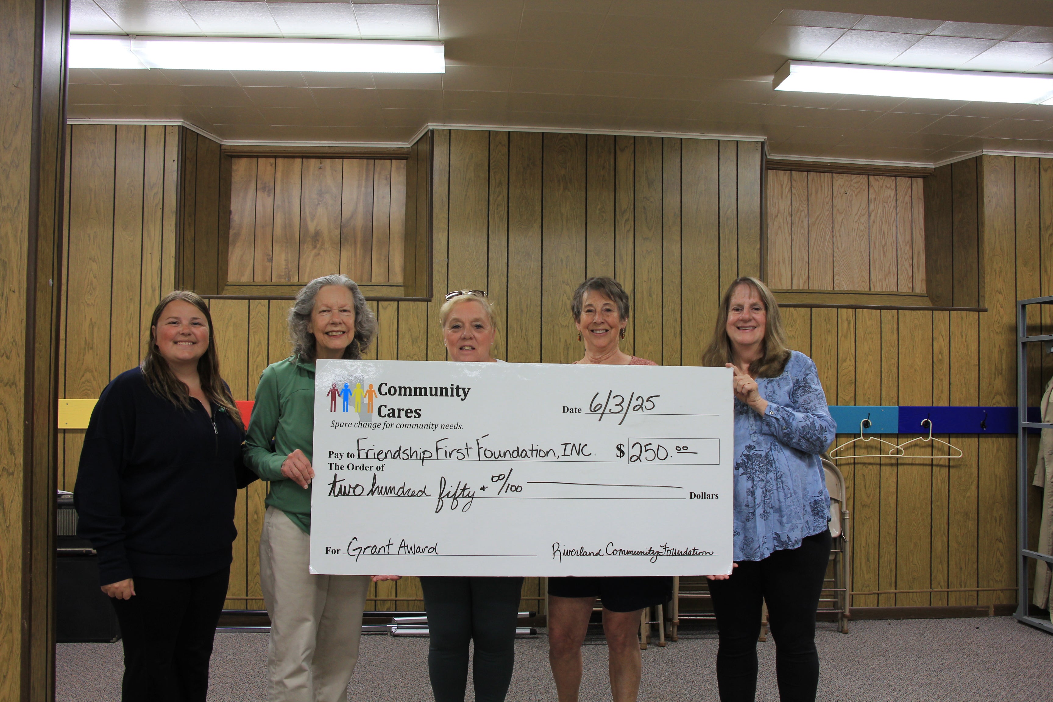 Friendship First Donation